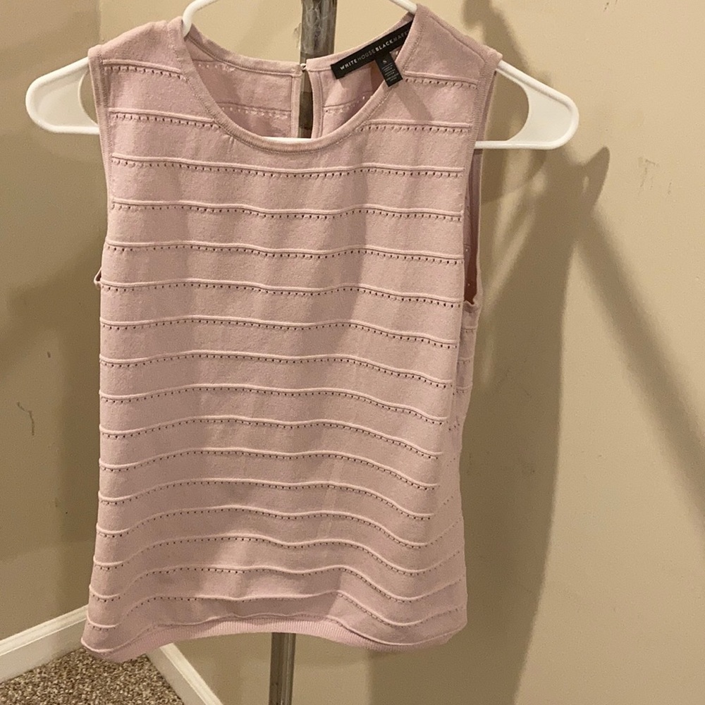 Lavender pointelle sweater tank (WHBM)